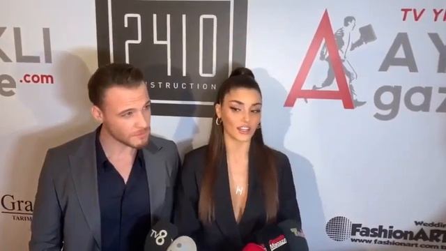 Ханде Эрчел и Керем Бюрсин интервью на церемонии награждения премией Ayaklı Gazete смотреть онлайн