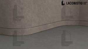 Теневой плинтус для скругленых стен