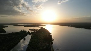 На заре На реке Волга! Прекрасные виды нашей реки!