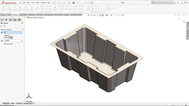 Plastic Basket in Solidworks | Solidworks Tutorials