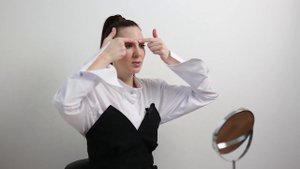12 упражнение.  Укрепление надпереносья