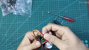 Mở hộp review động cơ servo MG996R chế trục vít full kim loại , mod quay 360° .| Trí Hihi