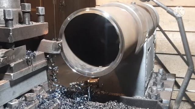 Токарный экстрим на самодельном токарном станке по металлу.
