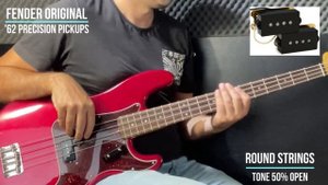 Fender Original '62 Pickup VS Seymour Duncan SPB-3 | Nate Mendel Precision