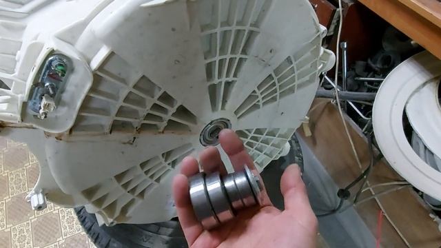 Сборка бака, барабана стиральной машинки. без ударов, и повреждений. смотреть онлайн