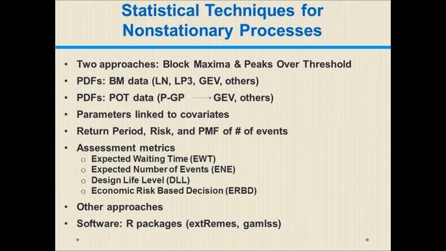 Invited Guest Seminar: STATISTICAL ANALYSIS OF HYDROLOGICAL EXTREMES
