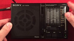 Sony ICF-7600A AM FM Shortwave Classic Radio Review