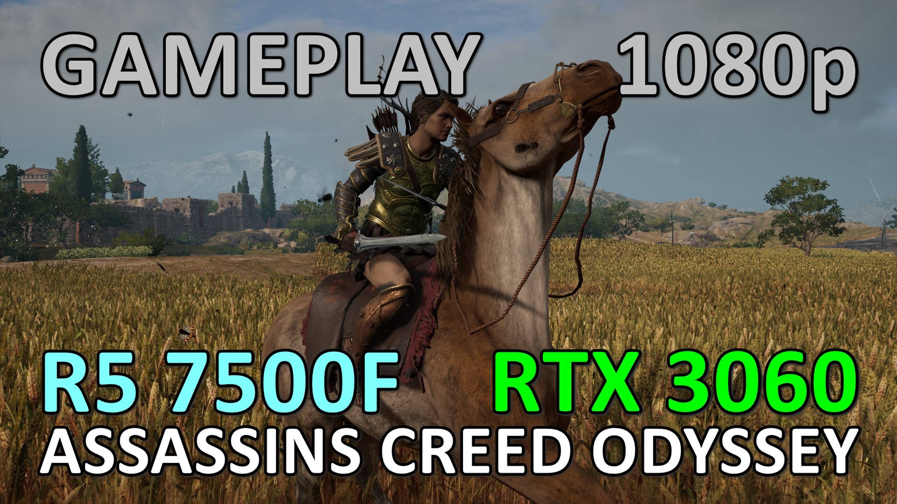 RYZEN 5 7500F + RTX 3060 / ASSASSINS CREED ODYSSEY / GAME PLAY