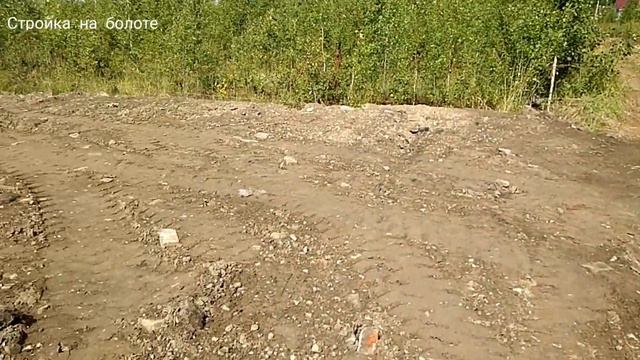 Стройка на болоте - подъем участка под бытовку