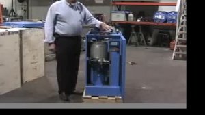 Hydrovane air compressor easy service demo by AIRVAC