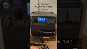 Портативна зарядна електростанція Bluetti AC200P. Обзор