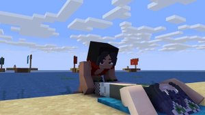 Minecraft Vore Animation :Emilia's beachy meal with Stacy Plus Digestion!