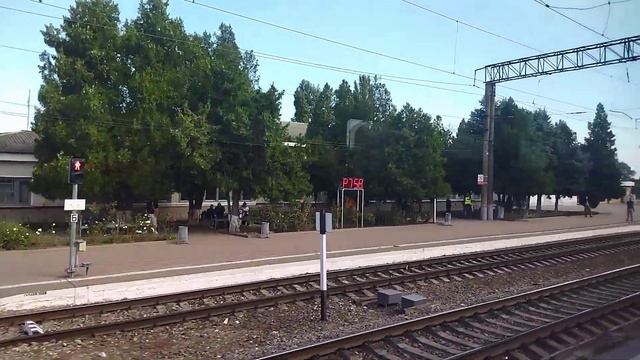 06.09.2022. Россия. Краснодарский край. Железнодорожная станция Староминская-Тимашёвская
