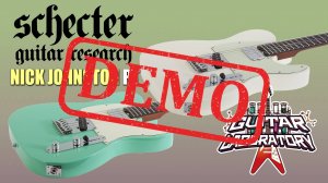 Электрогитара SCHECTER NICK JOHNSTON PT A - демонстрация звучания