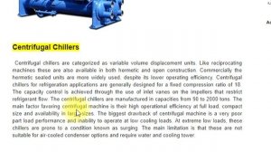 Different type of Chiller Capacity, Specification and function with Details