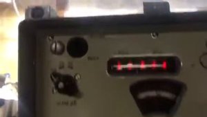 работа армейского радиоприёмника Р-326м в эфире