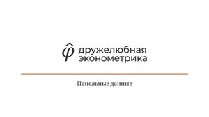 Введение в эконометрику 9 глава 1 часть ИТОГ