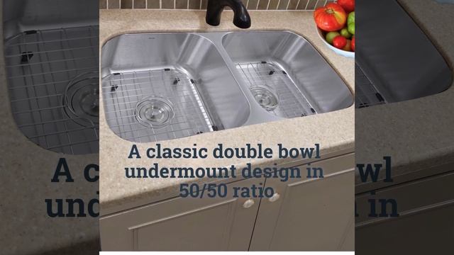 NS10i 16 Undermount Double Bowl Stainless Steel Sink смотреть онлайн
