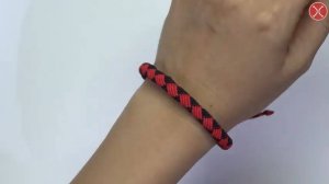 3D Round wrapped bracelet - Macrame step by step tutorial