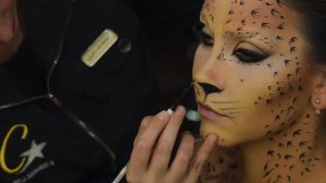 Feline makeup look on International Actor Gabriela Vergara