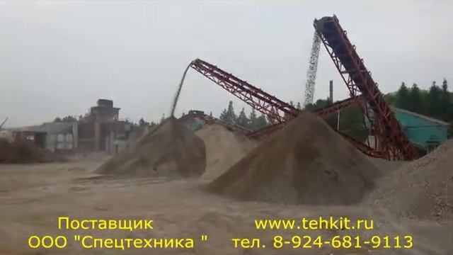 Дробильно сортировочный комплекс 200 т/ч в работе