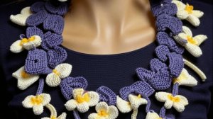 УКРАШЕНИЯ с цветами и листьями от нейросети. ВЯЗАНИЕ. Подборка №13.