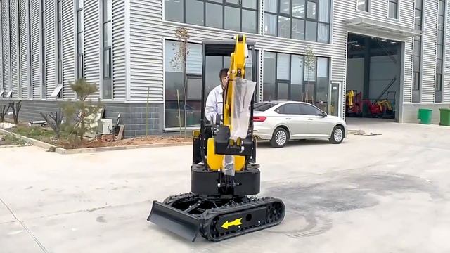 Электрический мини-экскаватор 1 тонна бренда HighTop смотреть онлайн