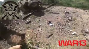 Автомобиль разорвало на две части! Подрыв российской ДРГ на мине.