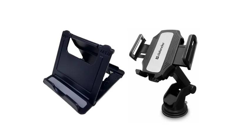 Обзор на Универсальный настольный держатель GSMIN BM-03 и Автомобильный держатель Defender CH-120. смотреть онлайн