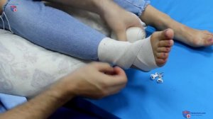Крестообразная повязка на голеностопный сустав