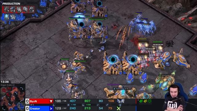 ByuN's disrespectful build vs Creator - StarCraft 2 смотреть онлайн