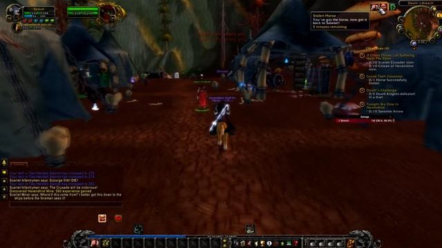 How to get Death Knight mount - the Acherus Deathcharger. Into the Realm of Shadows WoW quest.