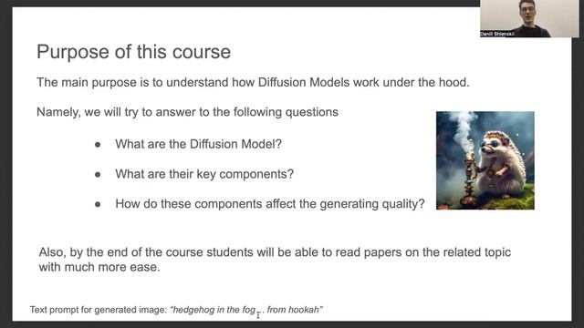 Daniil Shlenskii. Introduction to generative Diffusion Models