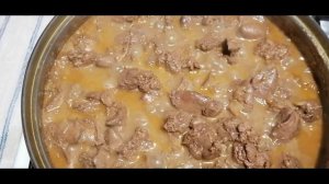 Куриная печень, с овощами и чечевицей!