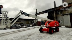Демонстрация работы телескопического подъемника Haulotte H16TPX  - февраль 2023г.