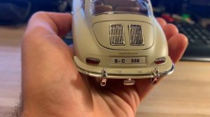Обзор модели Porsche 356 B в масштабе 1:24 от Bburago