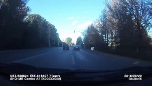 запись с видеорегистратора SHO ME Combo№1 A7