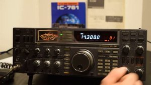 Icom IC-761 HF transceiver operation