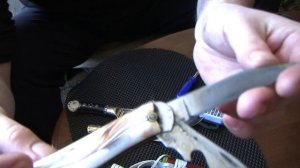 Снял покрытие уйгурских ножей ручной работы