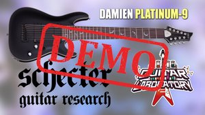 Электрогитара SCHECTER DAMIEN PLATINUM-9 SBK - демонстрация звучания