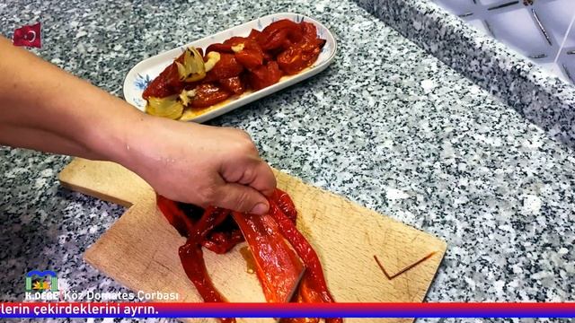 Siz Hiç Közlenmiş Domates Çorbası Tattınız mı? | Best Roasted Tomato Soup [K.DERE]