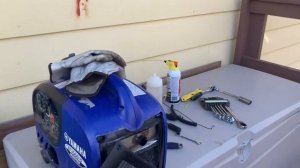 How I cleaned the spark arrestor on a Yamaha ef1000si generator