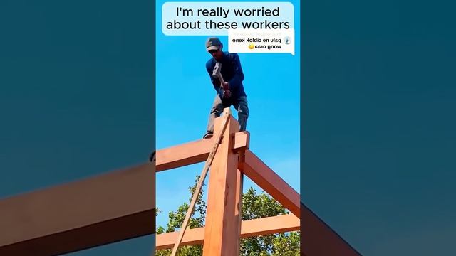 I'm really worried about these workers #adamrose #construction #workers