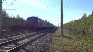 Электропоезд ЭД9М-0194 сообщением Гороховец - Нижний Новгород