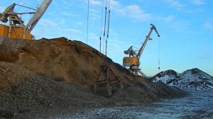 Работа портального крана. Частотный привод.