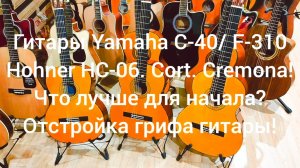 Гитары Yamaha C-40/ F-310. Hohner. Cort. Cremona! Какую купить гитару?| Мьюзик-Стор/#гитара #купить