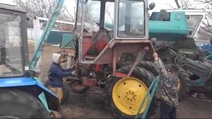 Самодельный кран на трактор.