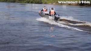 Алюминиевая моторная лодка Wyatboat 390M с мотором Sea-Pro F15 SE