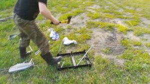 Испытание самоспаса (якоря) для лебёдки