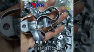 U Type Clip high quality Pipe Clamps  Fitting Steel with Rubber Lined Clip Fixing Steel Saddle Clam